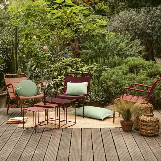 aménagement d'une terrasse style classique et végétal